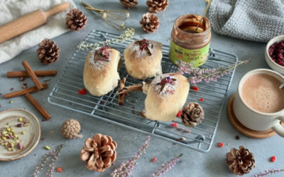 Wegańskie drożdżówki z kremem