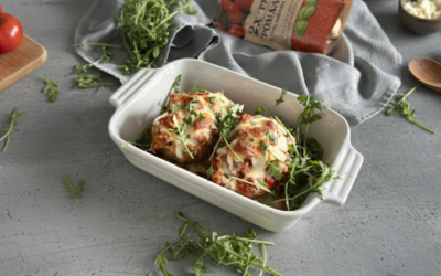 Zapiekane ziemniaki faszerowane