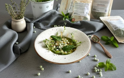 Zielony krem z groszku