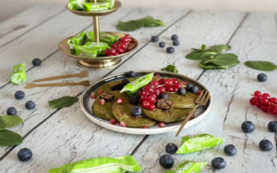 Zielone pancakes z tofu