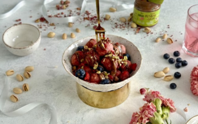 Różowe kuleczki z fasoli