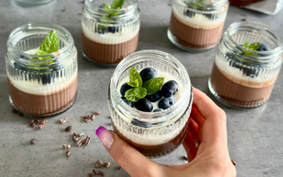 Mini serniczki czekoladowo- wiśniowe